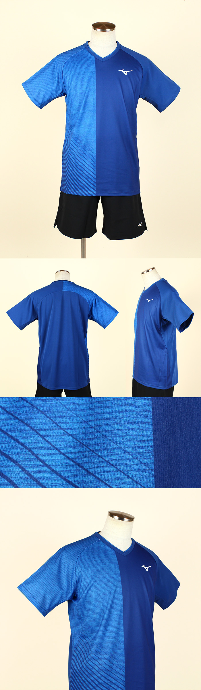 62JA0006 ゲームシャツ  ミズノゲームウェア（ユニセックス）,襟なし   ソフトテニス・バドミントン通販サイトYOU SPORTS